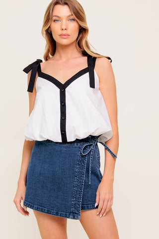 SCENT OF SPRING WOVEN TOP - By Baano