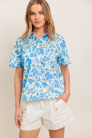 WANDER LEAF WOVEN TOP - By Baano