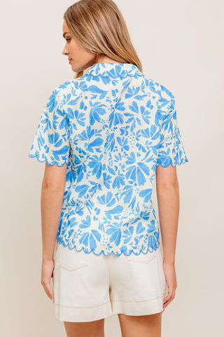 WANDER LEAF WOVEN TOP - By Baano