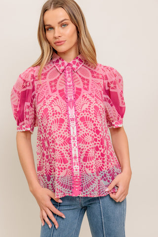 PRECIOUS HEART WOVEN TOP - By Baano