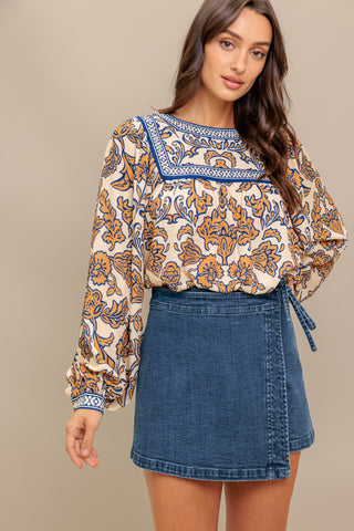 BOHEME MEADOW WOVEN TOP - By Baano