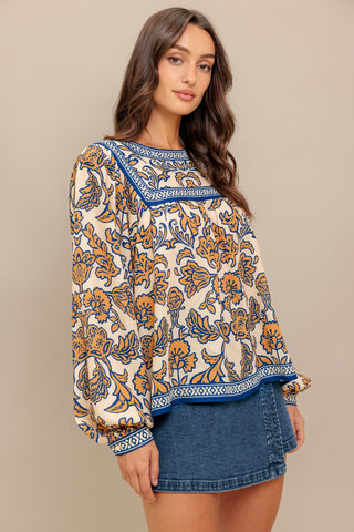BOHEME MEADOW WOVEN TOP - By Baano