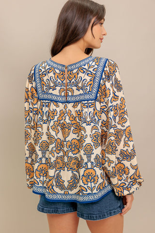 BOHEME MEADOW WOVEN TOP