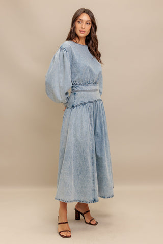 AMERICAN BLEND DENIM TOP - By Baano