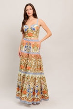 SWEET MEADOW MEMORIES WOVEN TOP AND SKIRT SET Flying Tomato