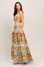 SWEET MEADOW MEMORIES WOVEN TOP AND SKIRT SET Flying Tomato