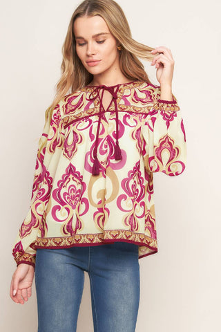 FUSION GROOVE WOVEN TOP - By Baano