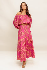 PARADISE MATCH WOVEN TOP AND SKIRT SET - By Baano