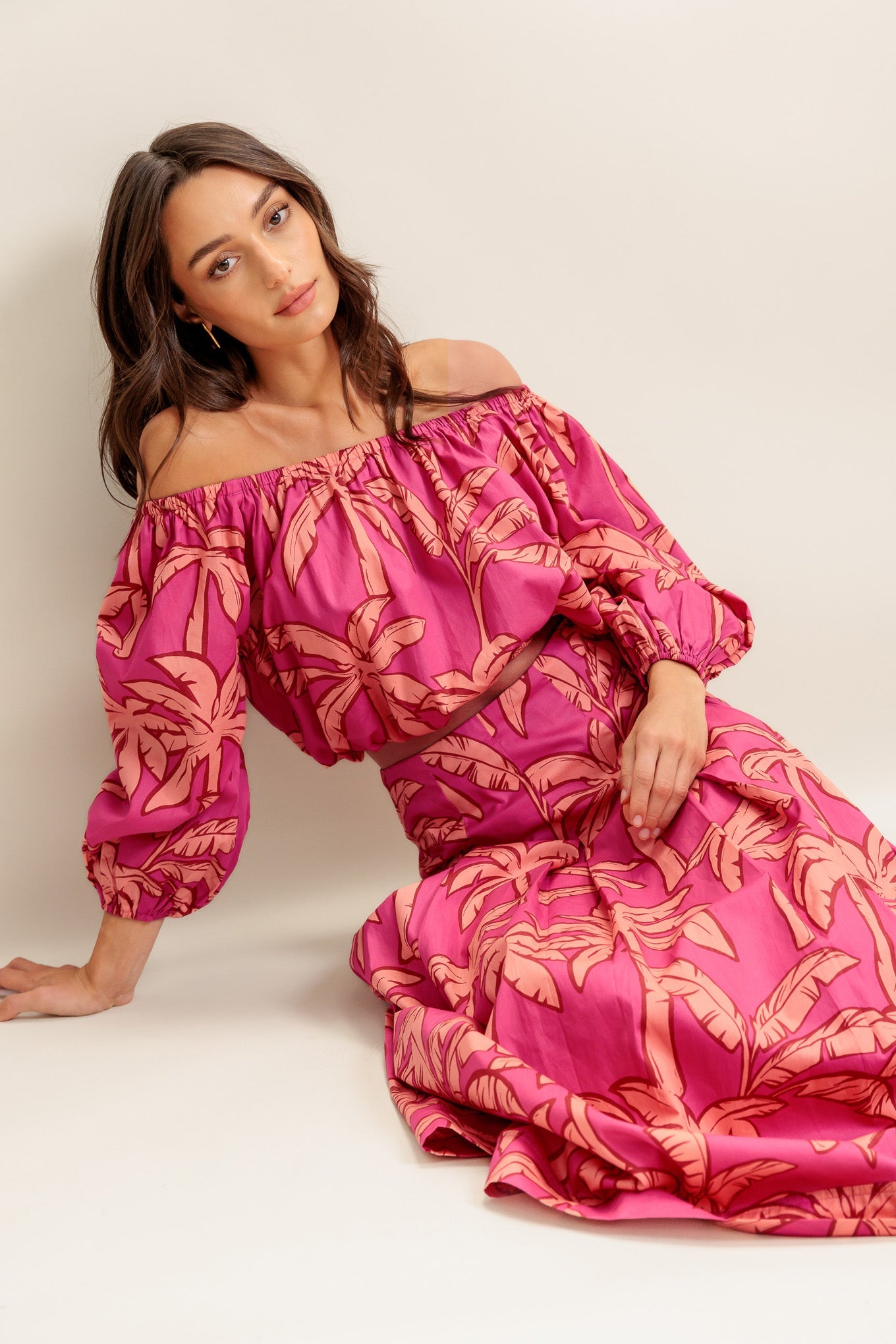 PARADISE MATCH WOVEN TOP AND SKIRT SET - By Baano