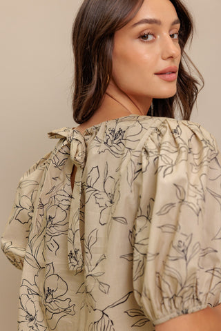 BOTANICAL LUXE WOVEN TOP - By Baano