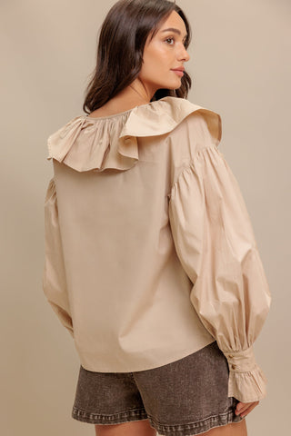 COUTURE CODE WOVEN TOP - By Baano