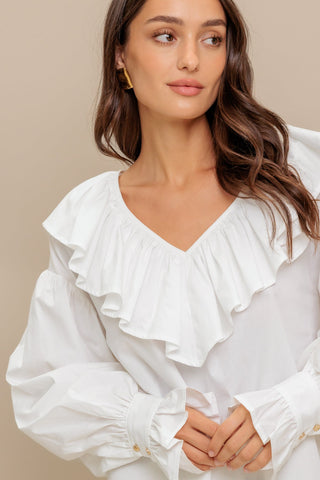COUTURE CODE WOVEN TOP - By Baano