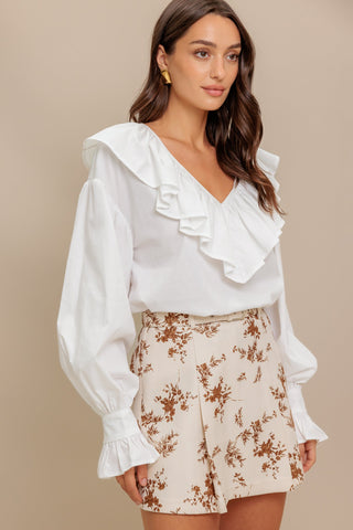COUTURE CODE WOVEN TOP - By Baano