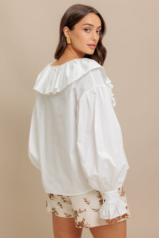 COUTURE CODE WOVEN TOP - By Baano
