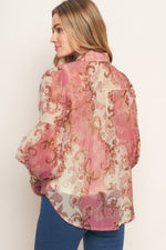 ROCOCO ROSE WOVEN TOP - By Baano