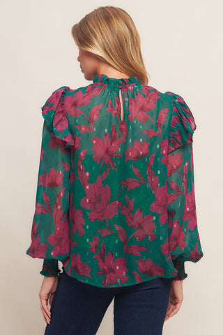 POETIC GARDEN WOVEN TOP - By Baano