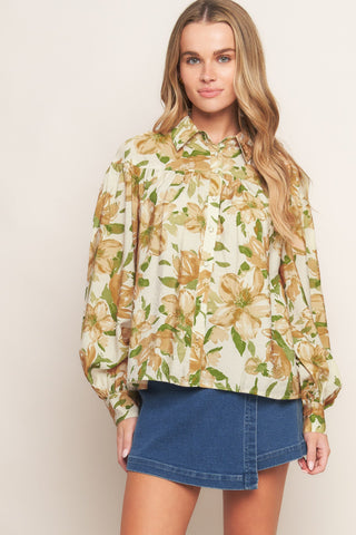WILDFLOWER BREEZE WOVEN TOP - By Baano