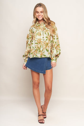 WILDFLOWER BREEZE WOVEN TOP - By Baano