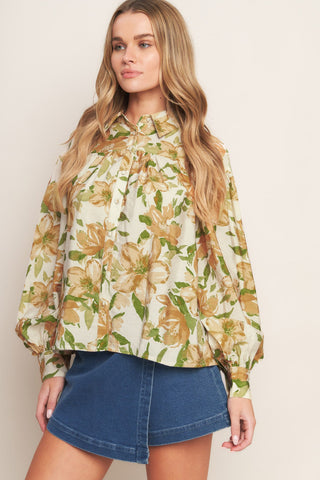 WILDFLOWER BREEZE WOVEN TOP - By Baano