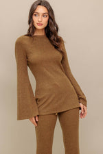FLARE TOUCH SOLID TUNIC TOP - By Baano