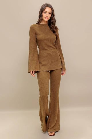 FLARE TOUCH SOLID TUNIC TOP - By Baano