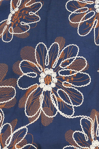 RETRO BLOOM PUFF SLEEVE WOVEN TOP - By Baano