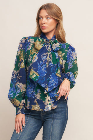ROYAL TAPESTRY WOVEN TOP - By Baano