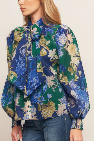 ROYAL TAPESTRY WOVEN TOP - By Baano