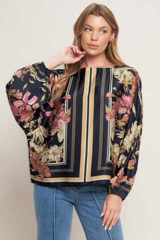 ROYAL TAPESTRY WOVEN TOP Flying Tomato