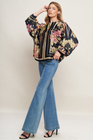 ROYAL TAPESTRY WOVEN TOP Flying Tomato