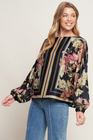 ROYAL TAPESTRY WOVEN TOP Flying Tomato