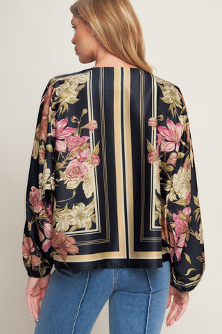 ROYAL TAPESTRY WOVEN TOP Flying Tomato