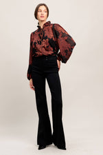 JUST DARK ENOUGH TO FEEL SPECIAL WOVEN TOP