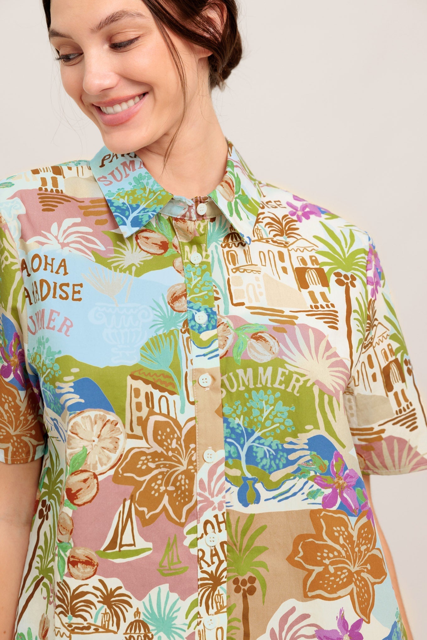 SUNSHINE GETAWAY WOVEN TOP Flying Tomato