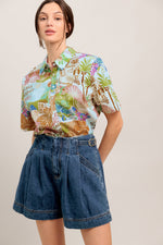 SUNSHINE GETAWAY WOVEN TOP Flying Tomato