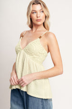 DESERT BLOOM WOVEN TOP