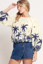 BOHO CONSTELLATION  WOVEN TOP