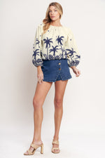 BOHO CONSTELLATION  WOVEN TOP