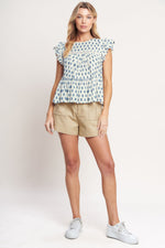 EASY GOING WOVEN TOP