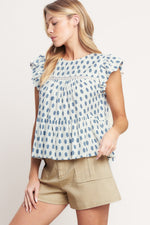 EASY GOING WOVEN TOP