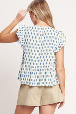EASY GOING WOVEN TOP