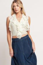 BALLET MUSE WOVEN LACE TOP