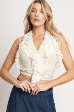 BALLET MUSE WOVEN LACE TOP