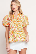 JUST ADD SUNSHINE WOVEN TOP