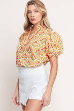 JUST ADD SUNSHINE WOVEN TOP