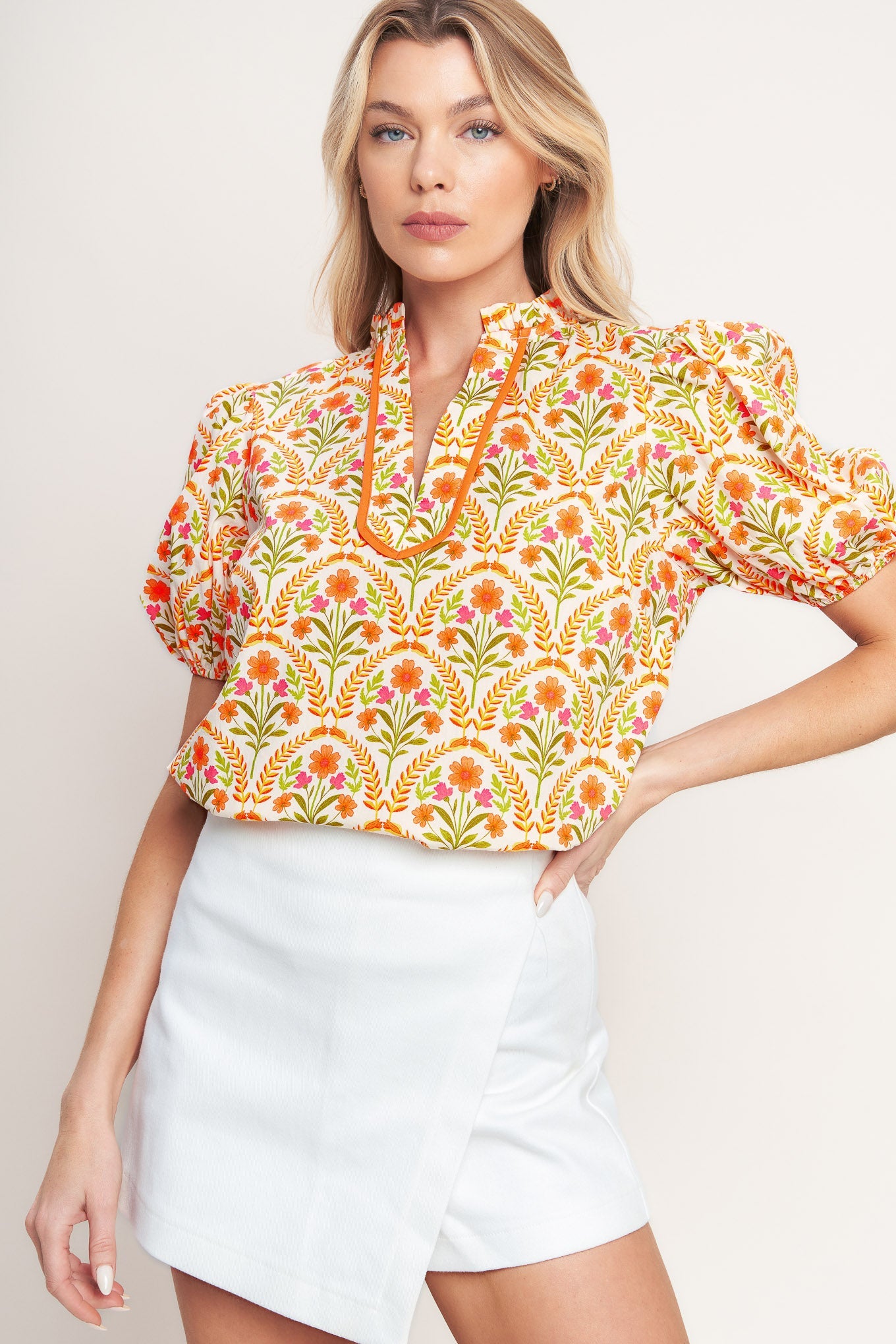 JUST ADD SUNSHINE WOVEN TOP