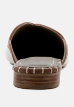 Iva Pointed Toe Fabric Mules