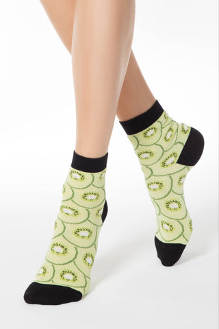 Conte Elegant Cotton Socks (2 pairs) - Fruit pattern - By Baano