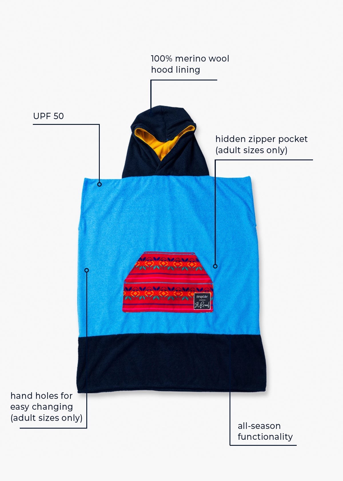 Iksplor x SURreal Towel Poncho: Unisex