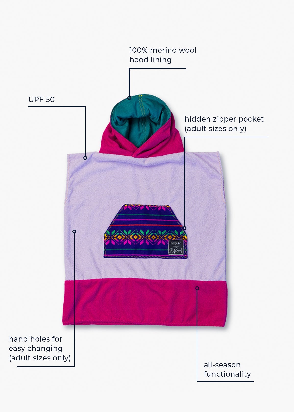 Iksplor x SURreal Towel Poncho: Unisex